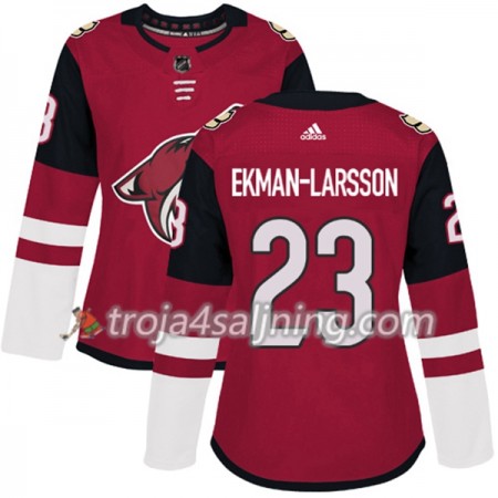 Arizona Coyotes tröja Oliver Ekman-Larsson 23 Adidas 2017-2018 Vinröd Authentic - Dame NHL Tröjor